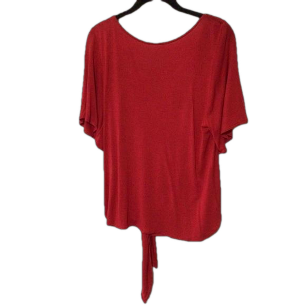 LOFT Short Sleeve Tie Front Top S - Picture 2 of 4